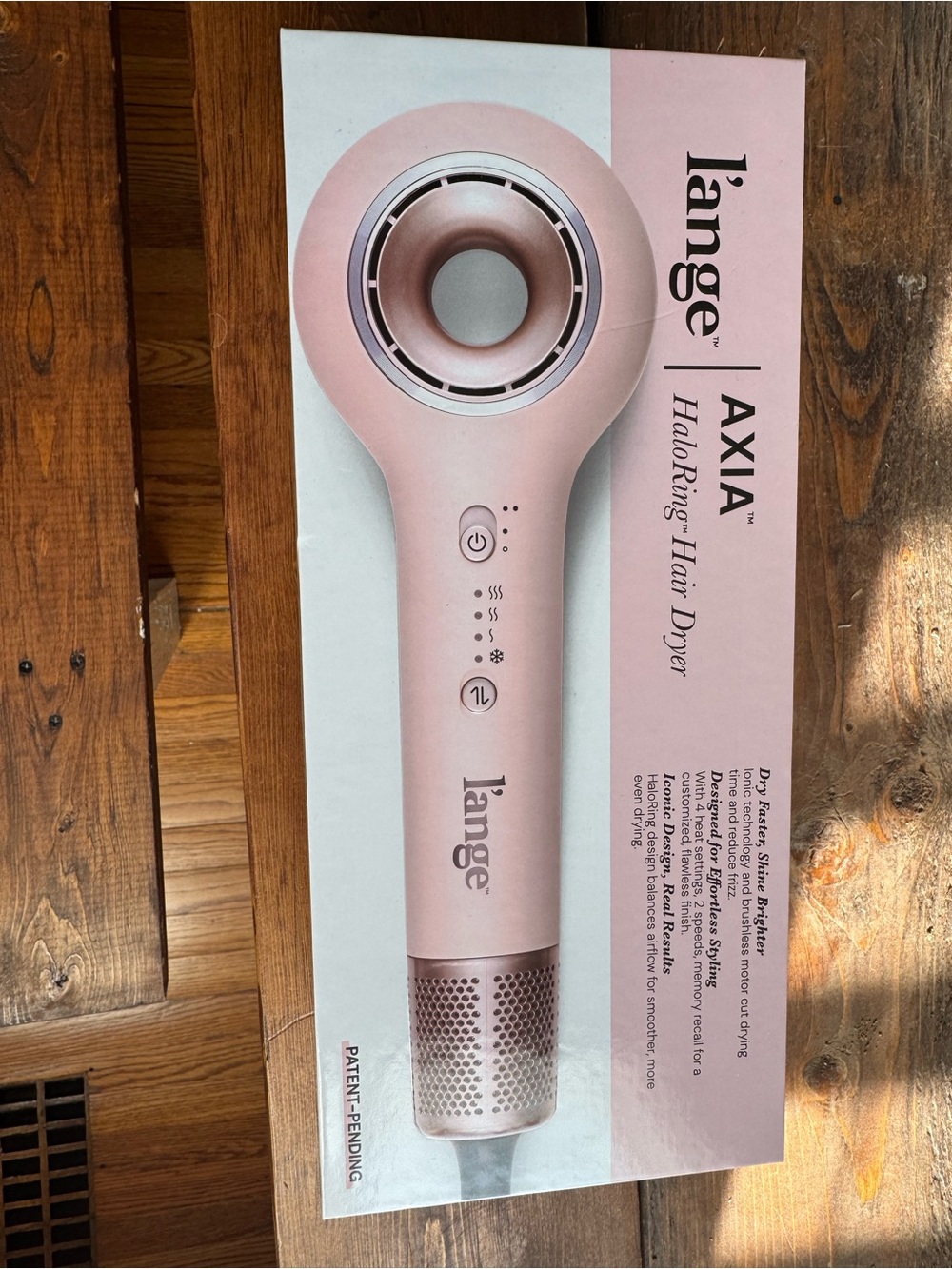 Like New! Lange AXIA HaloRing Hair Dryer in blush pink